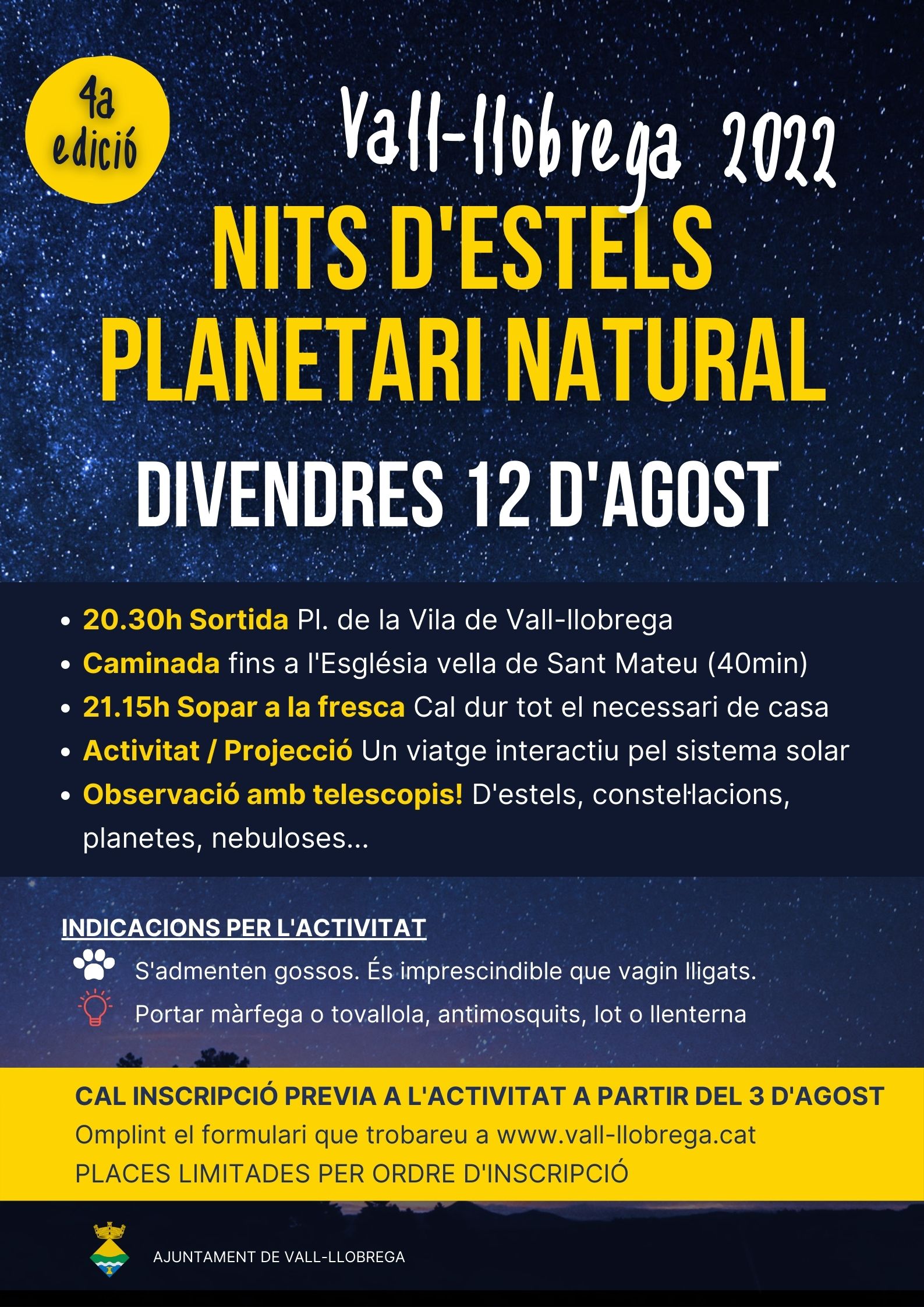 Nit d'estels a Vall-llobrega